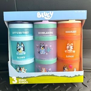 ❗️LAST ONE❗️Whiskware snack containers Bluey 3 pack BPA and Phthalate-fr…